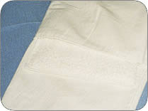 Herausnehmbares Kniepolster aus extra dickem Frottee